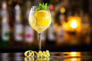 Brunch Drink Idea White Sangria with Prosecco
